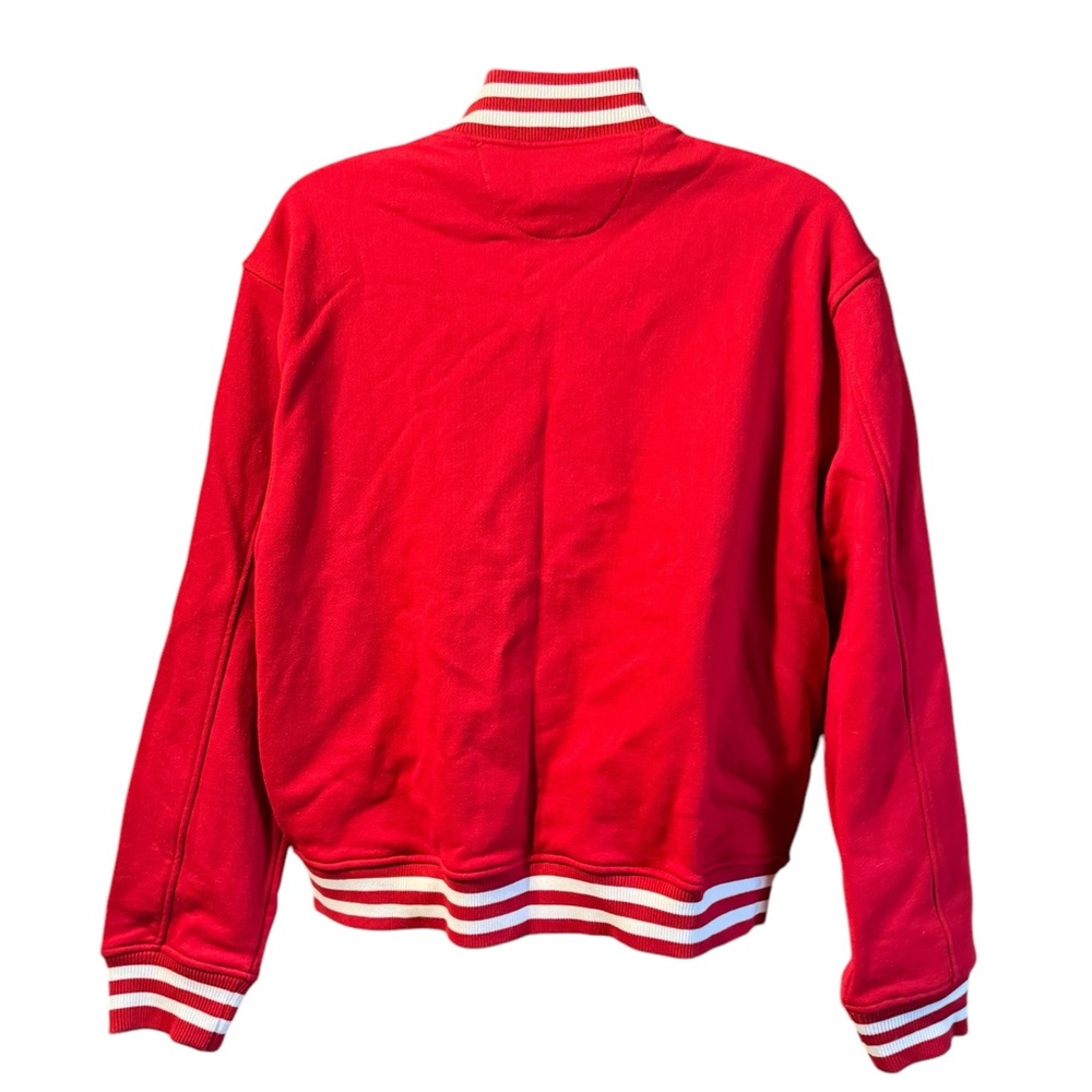 American apparel varsity jacket bomber coat red sports - Picture 4 of 5